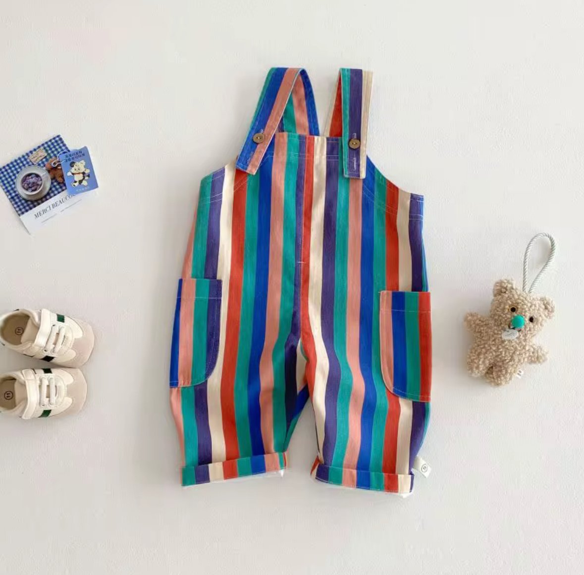 Stripes dungarees