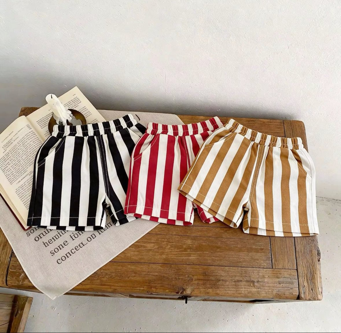 Summer striped short pant