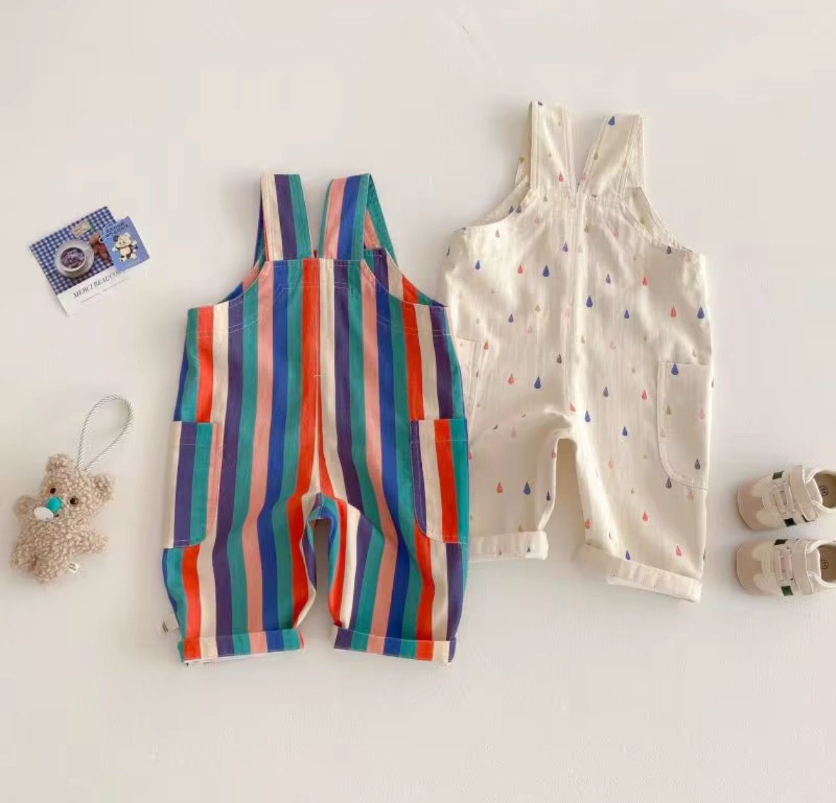 Stripes dungarees