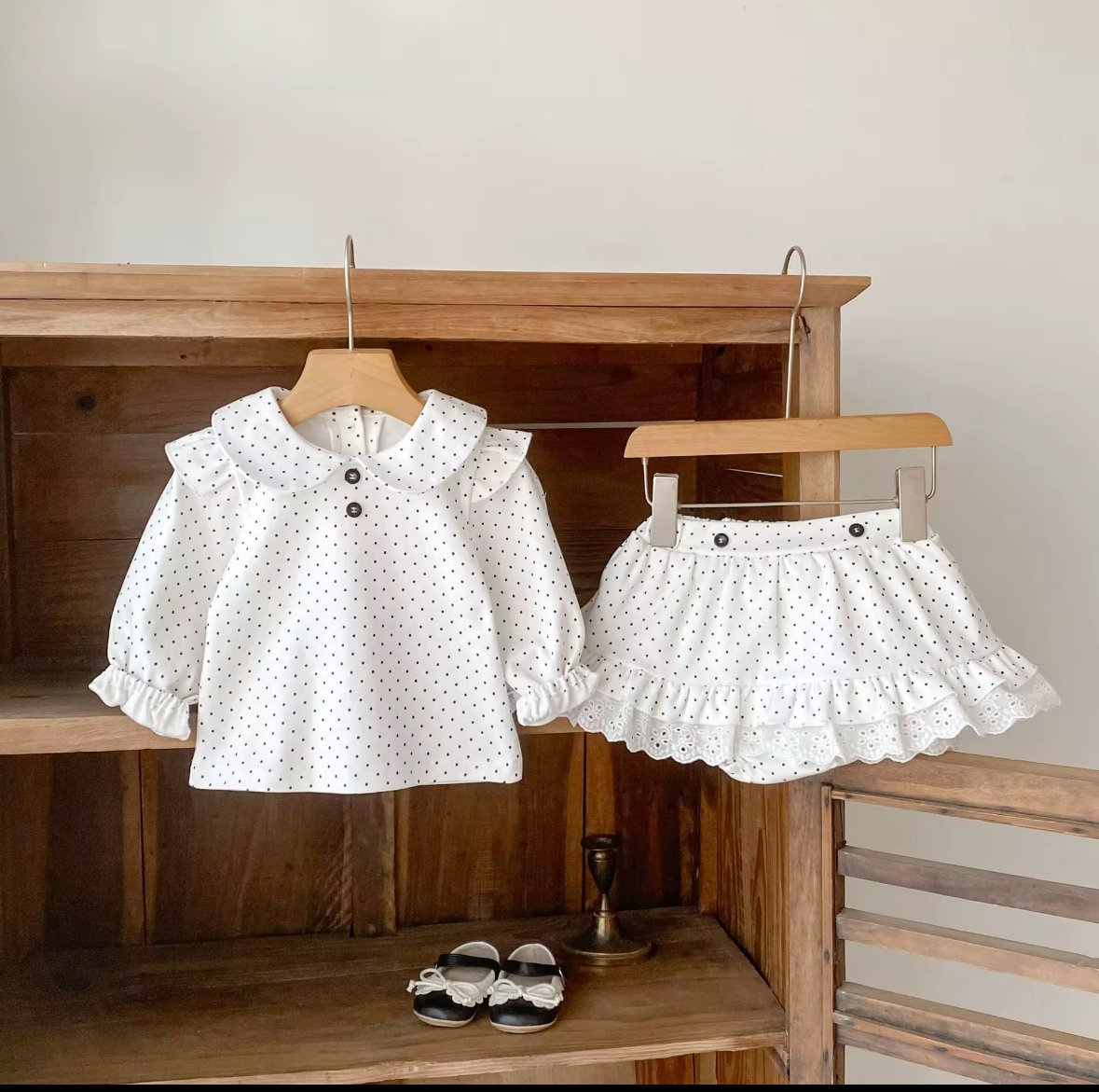 Polka dot girl set